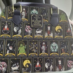 Loungefly The Nightmare Before Christmas Tarot Bag - Black and Gold